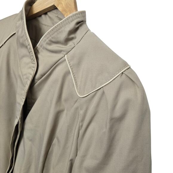 Saxton Hall Womens Vintage 70s Elevated Classic Quilted Long Trench Coat Size 11 - Picture 6 of 12